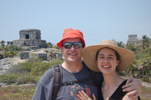 Jen and Nils in Tulum, Mexico